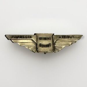 1940's Sterling Silver Pioneer Girls Wing Guide Pin Badge